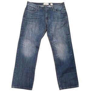 Men's United Denim Of America Distressed Relaxed Straight Leg Jeans Size 38x30
